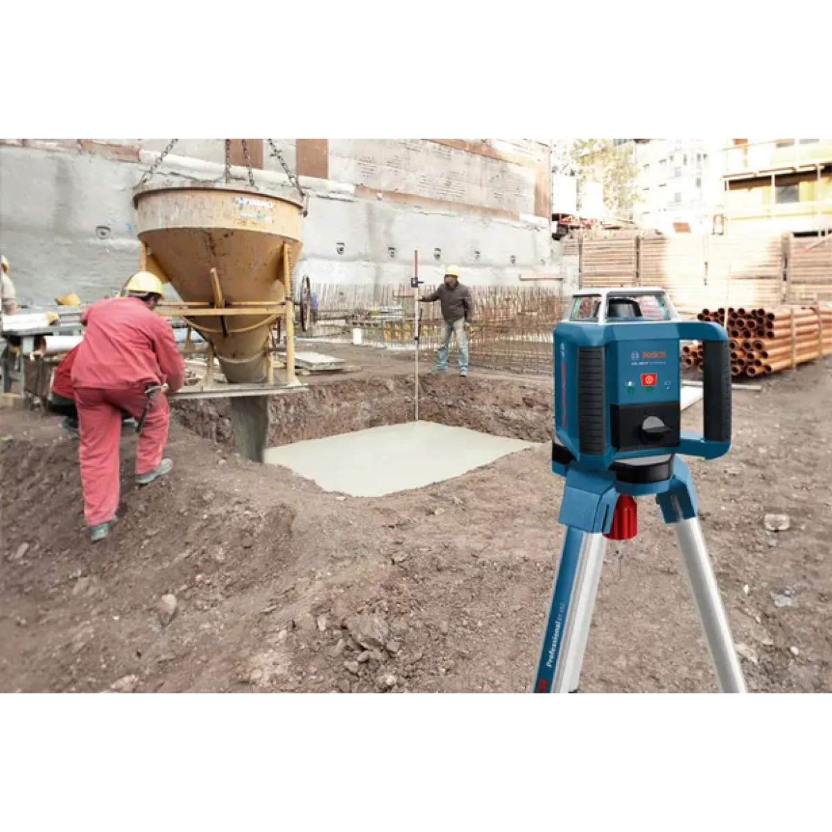 Ротационен лазер Bosch GRL 400 H, до 400 m (диаметър) + Лазерен приемник LR 1, в L-BOXX 238 0601061806