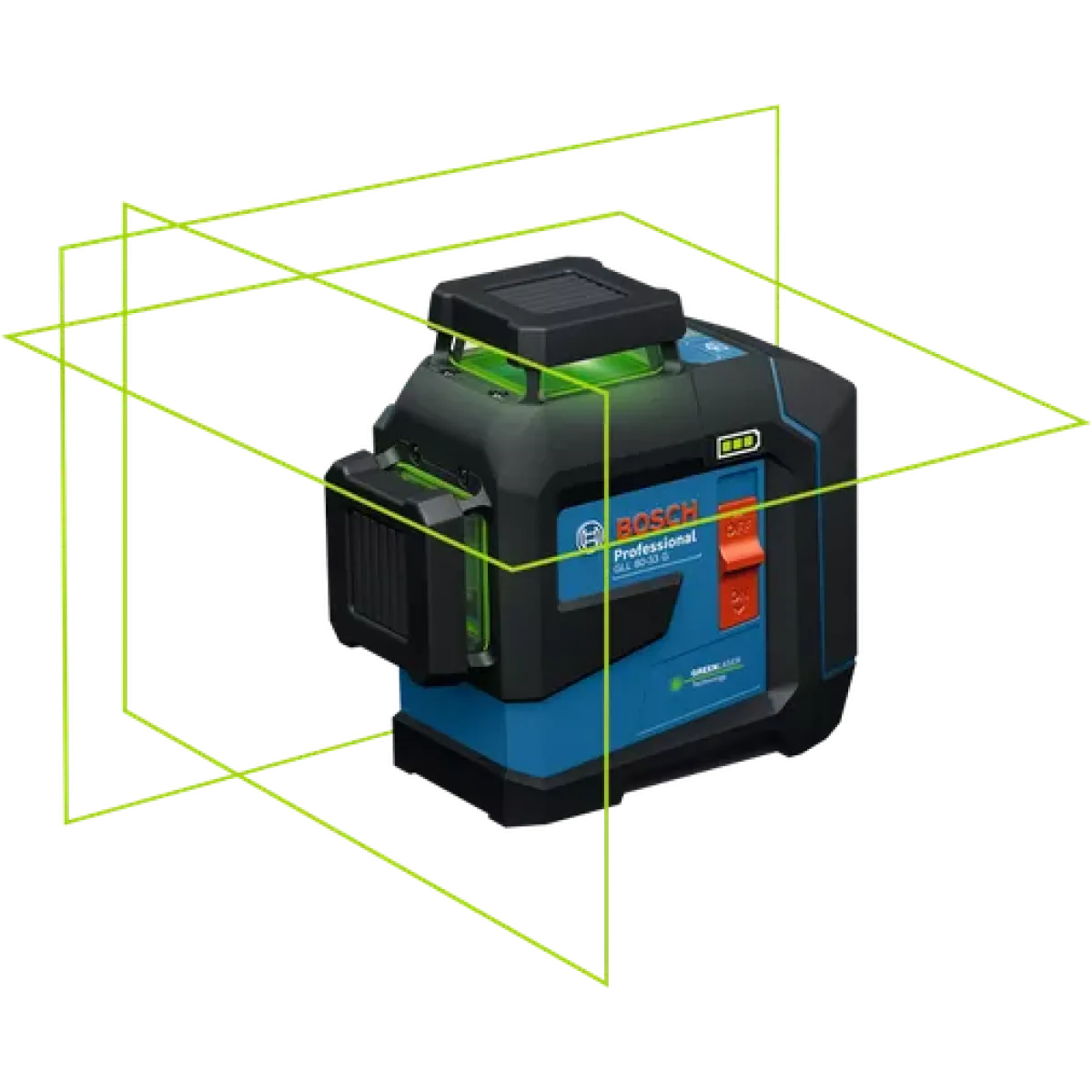 Линеен лазер Bosch GLL 80-33 G Professional, до 30м, държач LB 10, зелена линия 0601065500