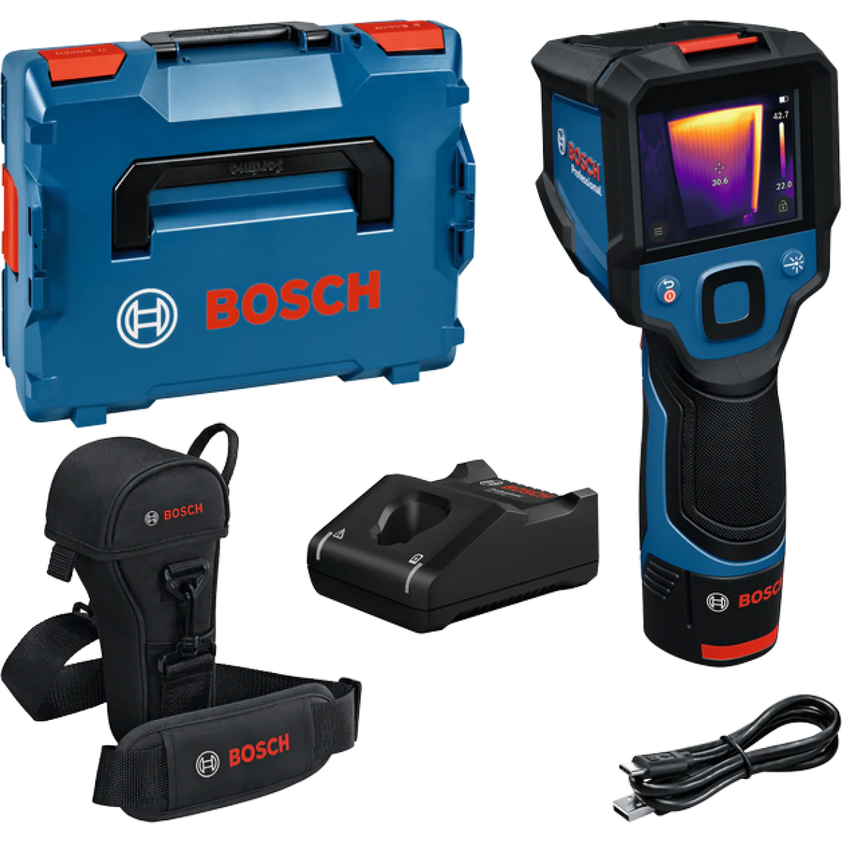 Термокамера Bosch GTC 12V-450-13, с батерия 12 V, 2 Ah, зарядно и куфар 0601083900 Термокамера Bosch GTC 12V-450-13, с батерия 12 V, 2 Ah, зарядно и куфар 0601083900