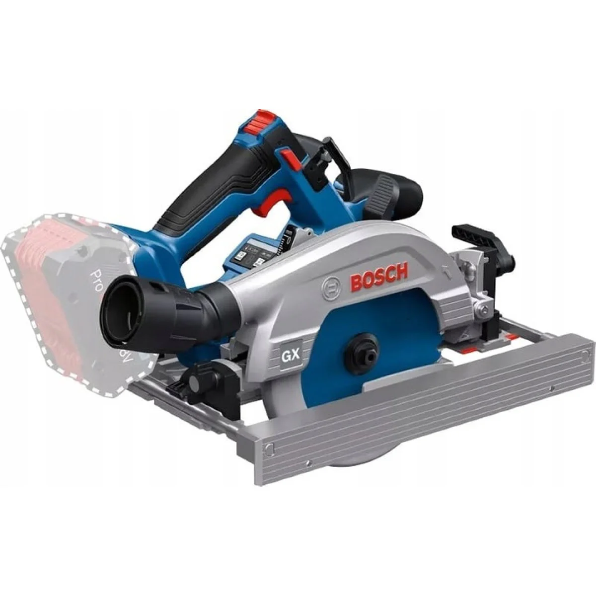 Акумулаторен ръчен циркуляр Bosch GKS 18V-57-2 GX, 18 V, 165 мм, 57 мм, без батерия и зарядно 06016C1000