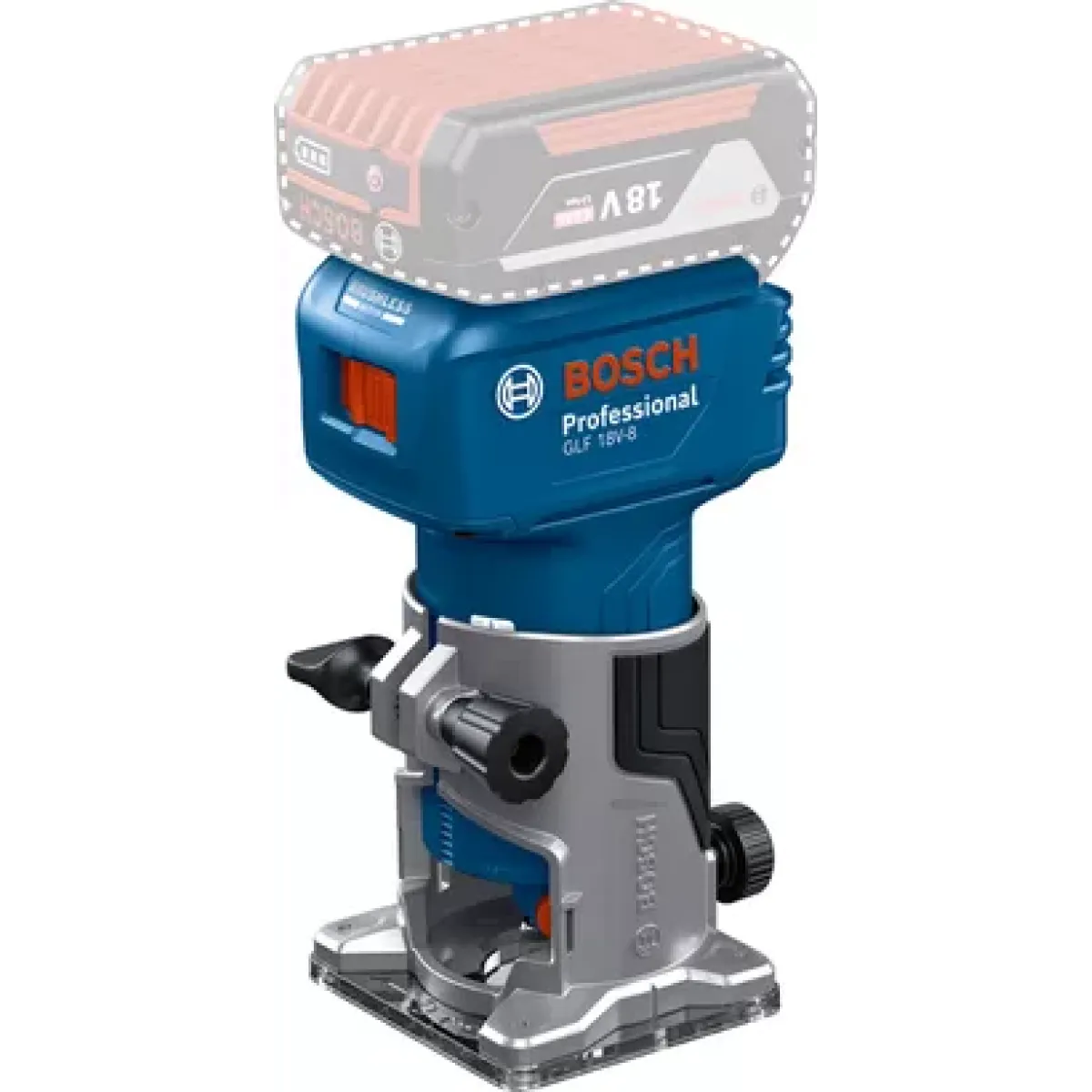 Оберфреза Bosch GLF 18V-8, цанга ¼, 6, 8 мм, 06016C6020 Оберфреза Bosch GLF 18V-8, цанга ¼, 6, 8 мм, 06016C6020