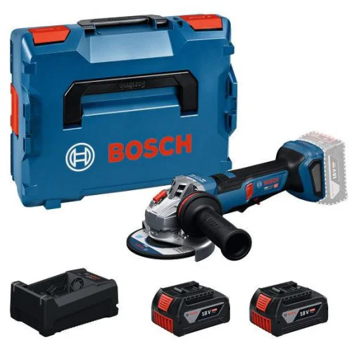 Акумулаторен ъглошлайф Bosch GWS 18V-11PS, 125 мм, с 2 бр батерии 18V, 5 Ah, зарядно