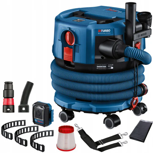 Акумулаторна прахосмукачка Bosch GAS 18V-12 MC, 18 V, 170 бара, с аксесоари, без батерия и зарядно