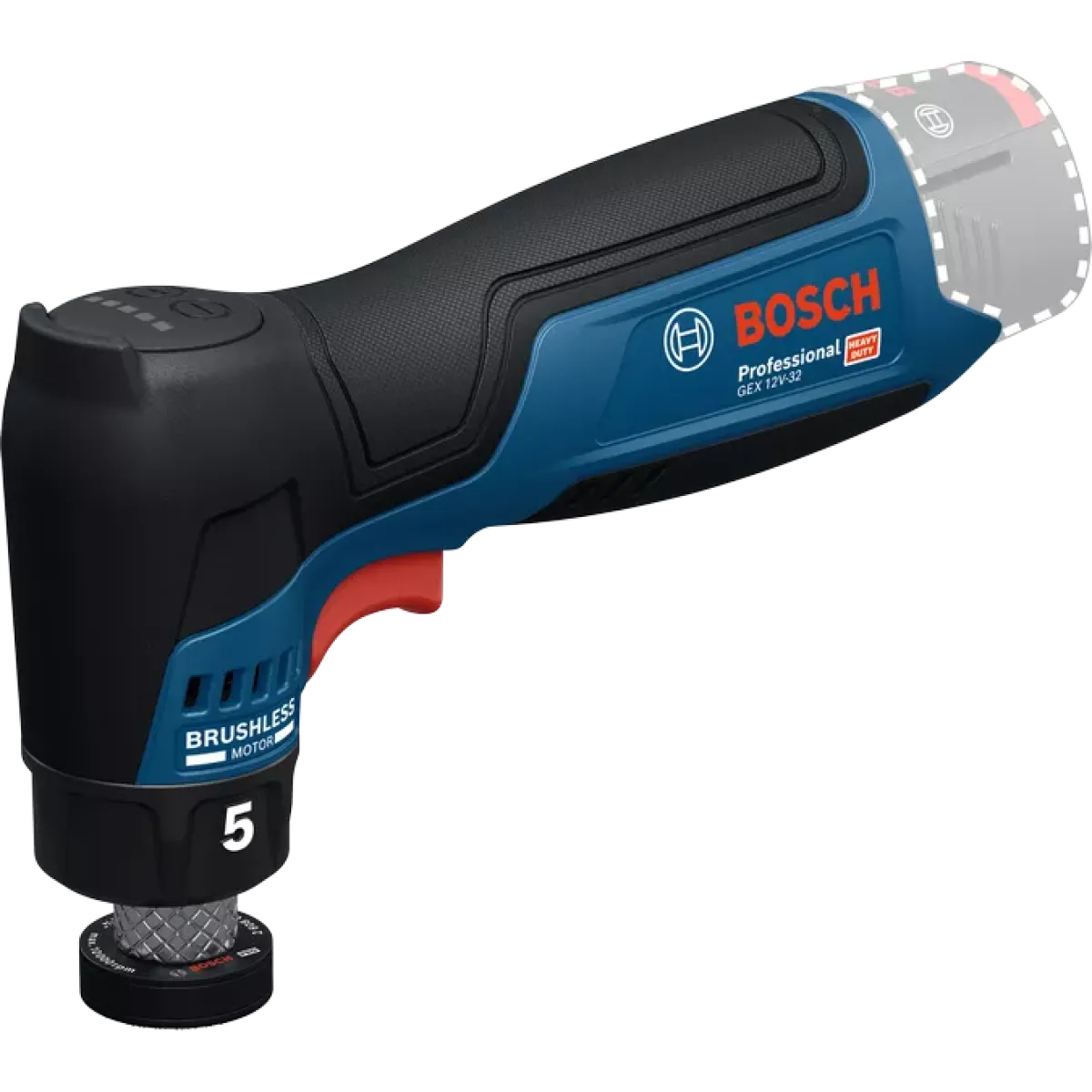 Акумулаторен ексцентършлайф Bosch GEX 12V-32, 12 V, 32 мм, без батерия и зарядно 06019L2000 Акумулаторен ексцентършлайф Bosch GEX 12V-32, 12 V, 32 мм, без батерия и зарядно 06019L2000