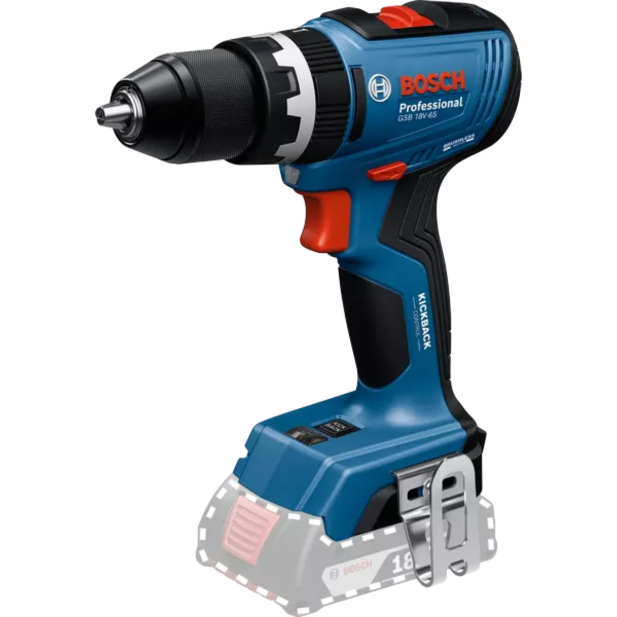 Акумулаторен ударен винтоверт Bosch GSB 18V-65, 65 Nm, без батерия и зарядно 06019N3300