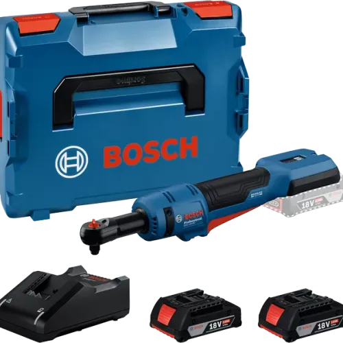 Акумулаторна тресчотка Bosch GRC 18V-60, 60 Nm, 3/8″, с 2 батерии 18 V, 2 Ah, зарядно и куфар