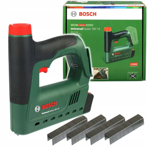 Акумулаторен такер Bosch UniversalTacker 18V-14, скоби тип 53, без батерия и зарядно
