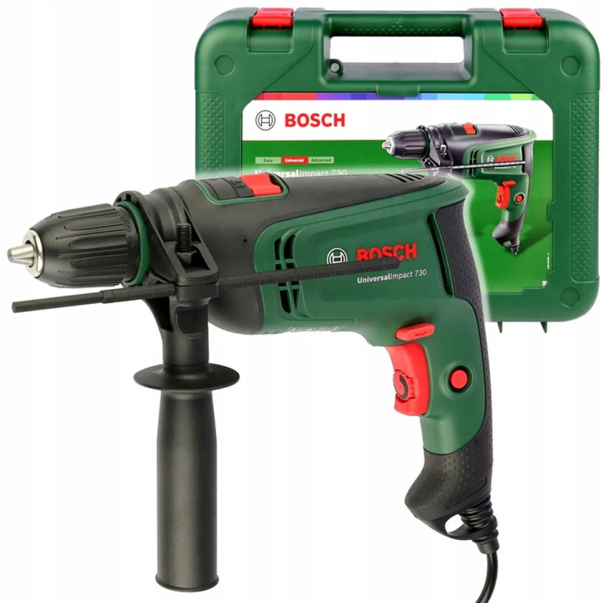 Ударна бормашина Bosch UniversalImpact 730, 730 W, куфар 0603313420