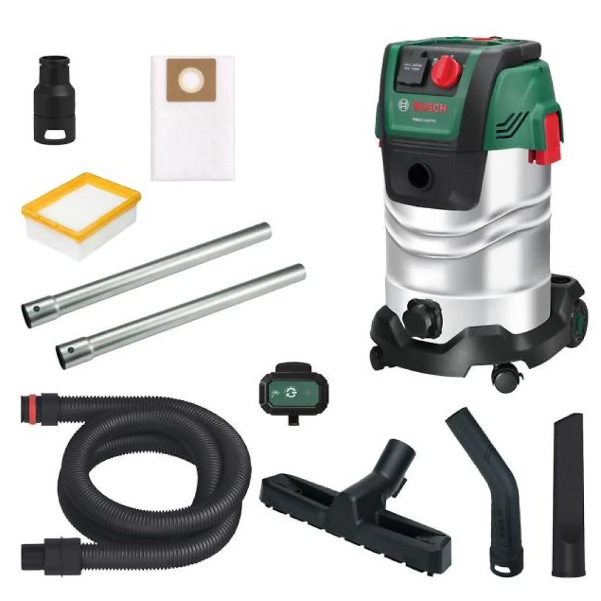 Универсална прахосмукачка Bosch PAS30-240PRS, 1400 W, 67 л/сек, 30 л, Bluetooth адаптер 06033E7300