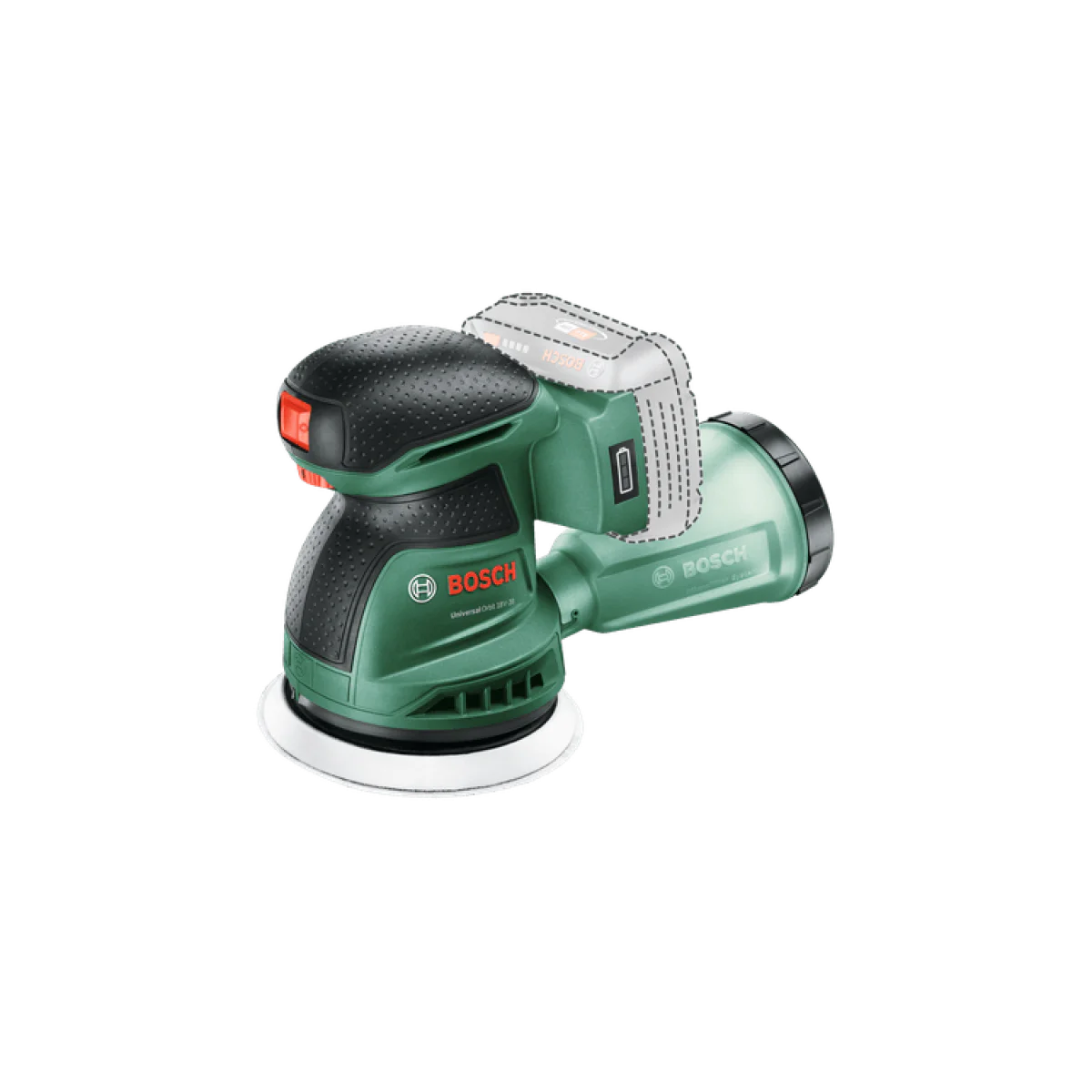 Акумулаторен ексцентършлайф Bosch UniversalOrbit 18V-20, 18 V, 125 мм, без батерия и зарядно 06033E4100 Акумулаторен ексцентършлайф Bosch UniversalOrbit 18V-20, 18 V, 125 мм, без батерия и зарядно 06033E4100