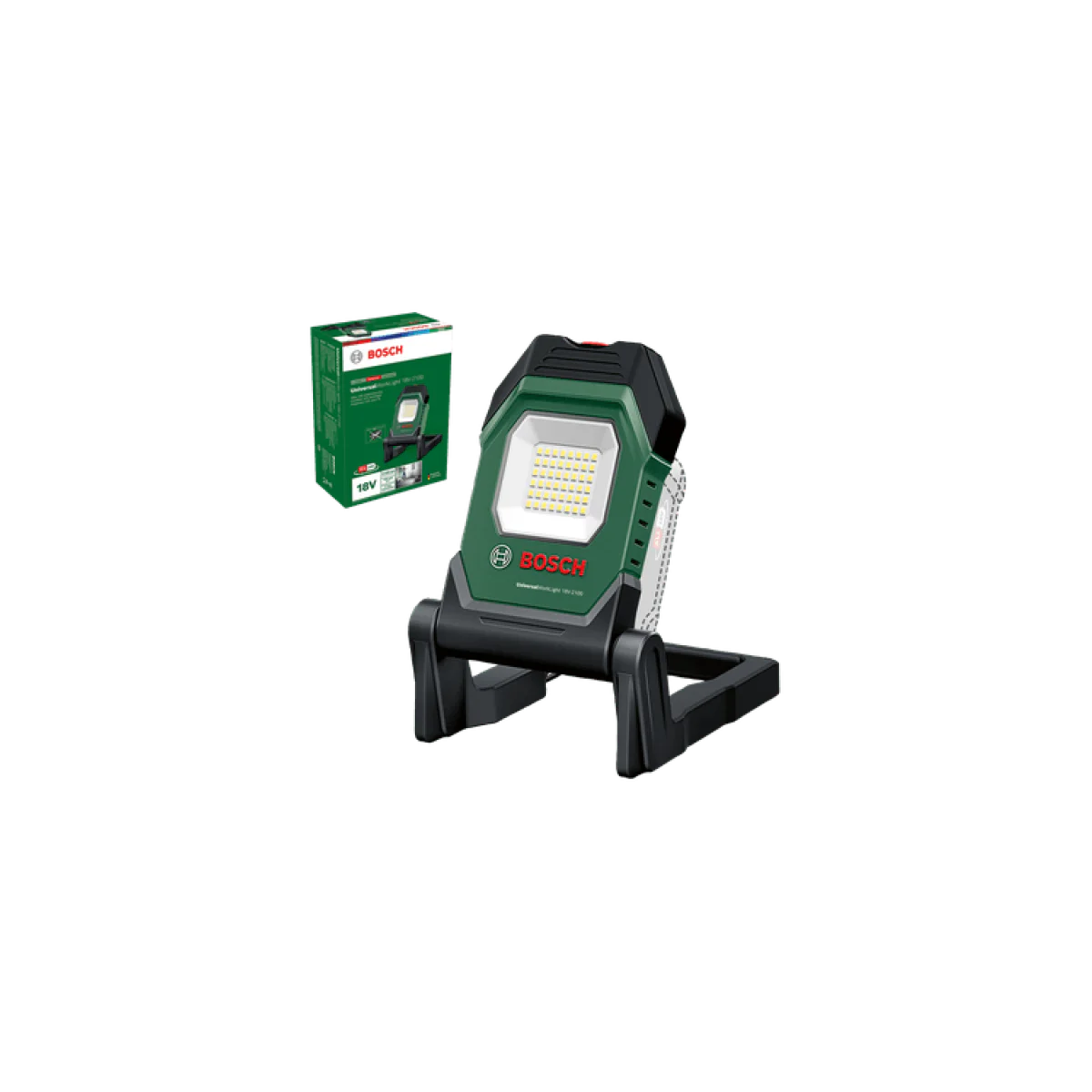 Акумулаторна работна LED лампа Bosch UniversalWorkLight 18V-2100, 2100 lm, без батерия и зарядно 06039A1300 Акумулаторна работна LED лампа Bosch UniversalWorkLight 18V-2100, 2100 lm, без батерия и зарядно 06039A1300