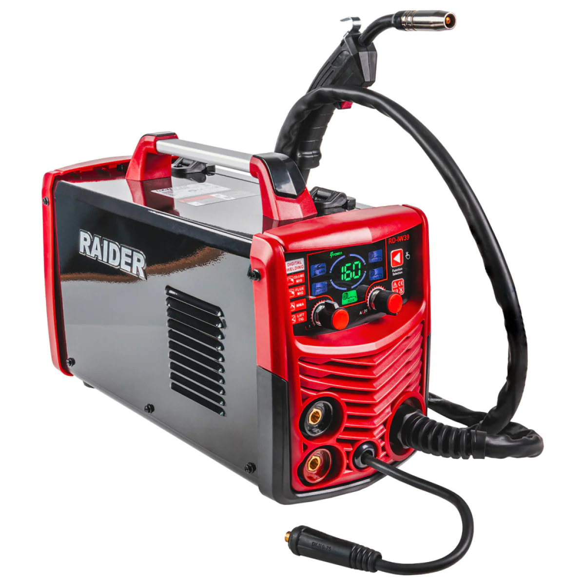Инверторен електрожен Raider RD-IW39, MIG/MAG, TIG, MMA, 5 в 1, 20-160 A, 23 V 077239 Инверторен електрожен Raider RD-IW39, MIG/MAG, TIG, MMA, 5 в 1, 20-160 A, 23 V 077239