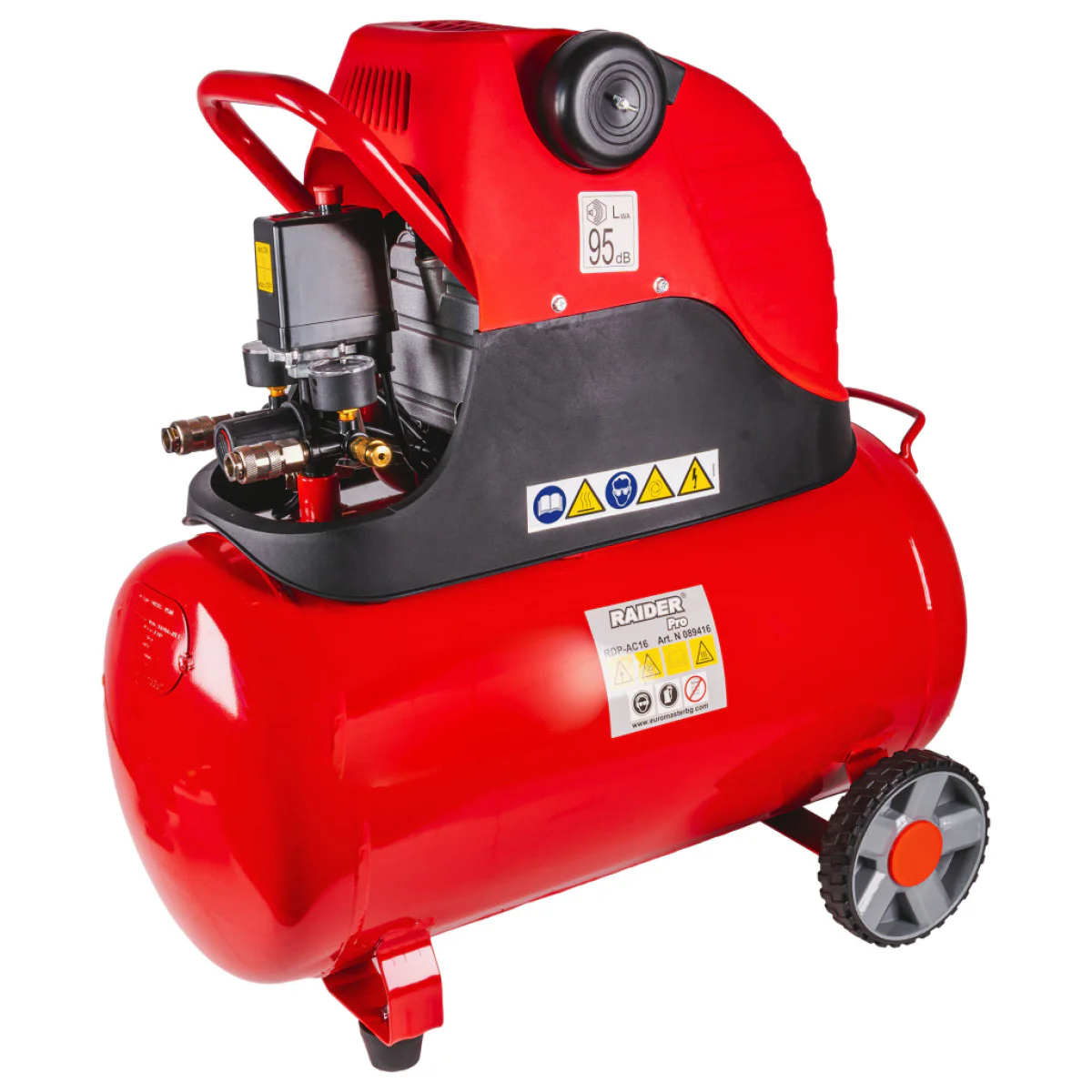 Компресор Raider RDP-AC16, 50L, 1.5kW 089416 Компресор Raider RDP-AC16, 50L, 1.5kW 089416