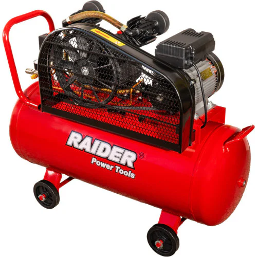 Компресор за въздух Raider RD-AC17, 1.5 kW, 170 л/мин, 100 л, монофазен  Компресор за въздух Raider RD-AC17, 1.5 kW, 170 л/мин, 100 л, монофазен