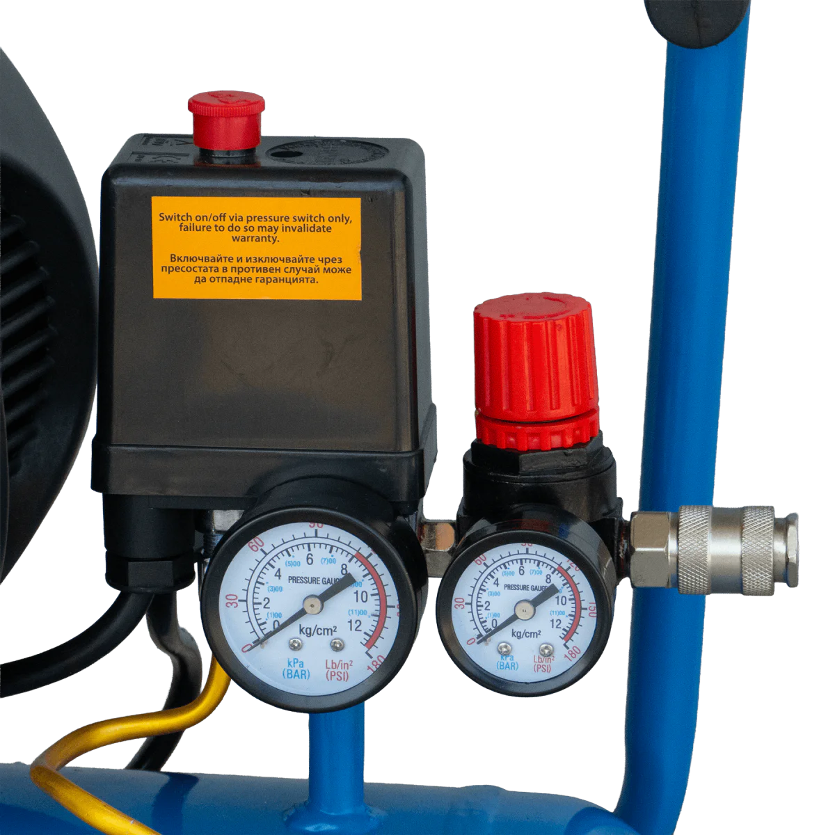 Компресор RAPTER RRHQ AC24D бутален 24L, 2HP/1.5 kW директно куплиране RR44470