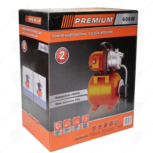 Хидрофорна помпа PREMIUM 44634, 600W
