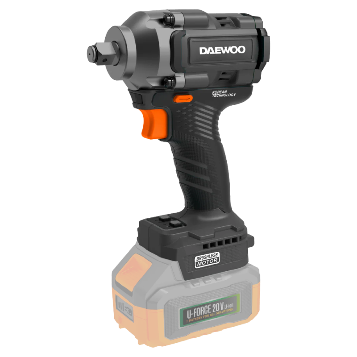 Акумулаторен гайковерт DAEWOO DALIWBL20-500, 1/2, 20V, 500 Nm, без батерия и зарядно DALIWBL20-500 Акумулаторен гайковерт DAEWOO DALIWBL20-500, 1/2, 20V, 500 Nm, без батерия и зарядно DALIWBL20-500