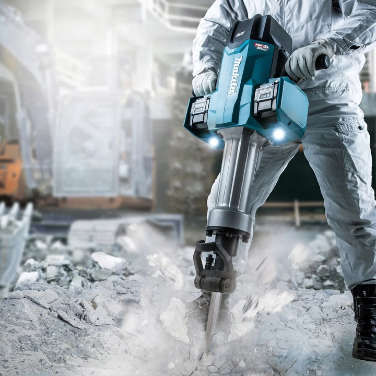 Акумулаторен къртач Makita HM004GZ01, 72.8 J, XGT, SDS-MAX, 2 x 40 V, без батерия и зарядно HM004GZ01 Акумулаторен къртач Makita HM004GZ01, 72.8 J, XGT, SDS-MAX, 2 x 40 V, без батерия и зарядно HM004GZ01
