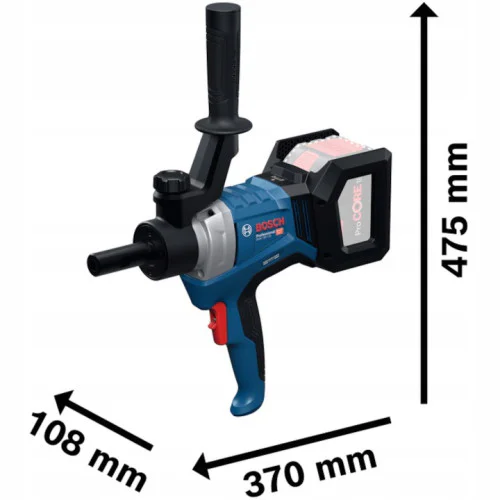 Акумулаторната бъркалка за строителни смеси Bosch GRW 18V-120, 18 V, 600 об/мин, без батерия и зарядно