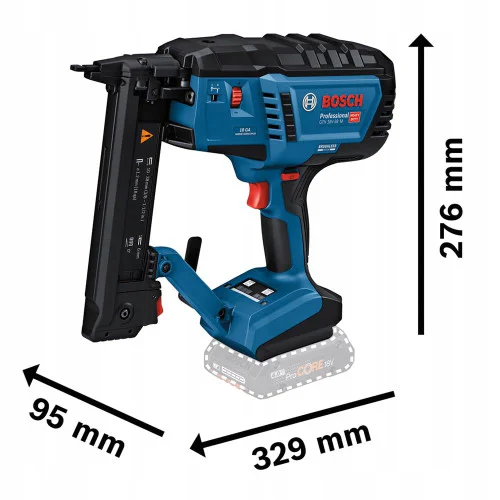 Акумулаторен такер Bosch GTH 18V-38 M, 18 V, 5.8 мм, без батерия и зарядно