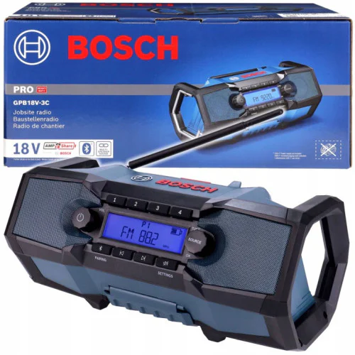 Акумулаторно радио Bosch GPB 18V-3C, 18 V, с Bluetooth без батерия и зарядно