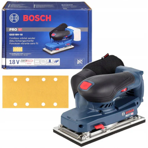 Акумулаторен виброшлайф Bosch GSS 18V-18, 18 V, без батерия и зарядно