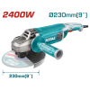 Ъглошлайф TOTAL TG1252306E Industrial, 2400 W, Ø 230 mm