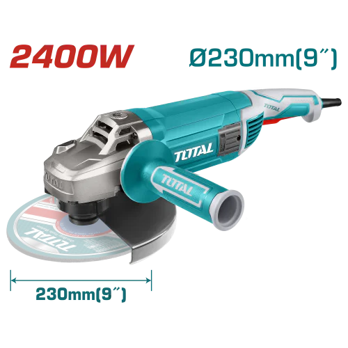 Ъглошлайф TOTAL TG1252306E Industrial, 2400 W, Ø 230 mm