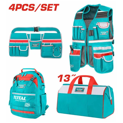 Комплект чанта, елек, раница и колан за инструменти TOTAL TOS230908
