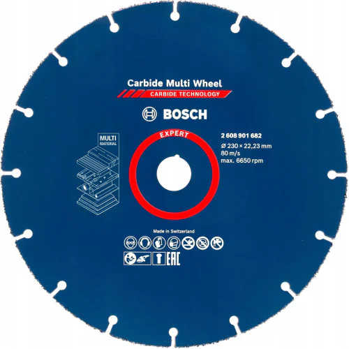 Диск за рязане Bosch EXPERT Carbide Multi Wheel 230 mm, 22,23 mm