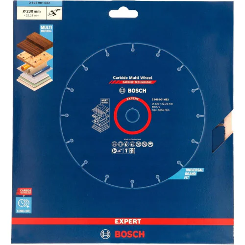 Диск за рязане Bosch EXPERT Carbide Multi Wheel 230 mm, 22,23 mm