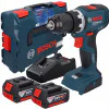 Акумулаторен ударен винтоверт Bosch GSB 18V-65, 65 Nm, с 2 батерии 18 V, 5 Ah, зарядно GAL 18V-40, в куфар L-BOXX 06019N3303