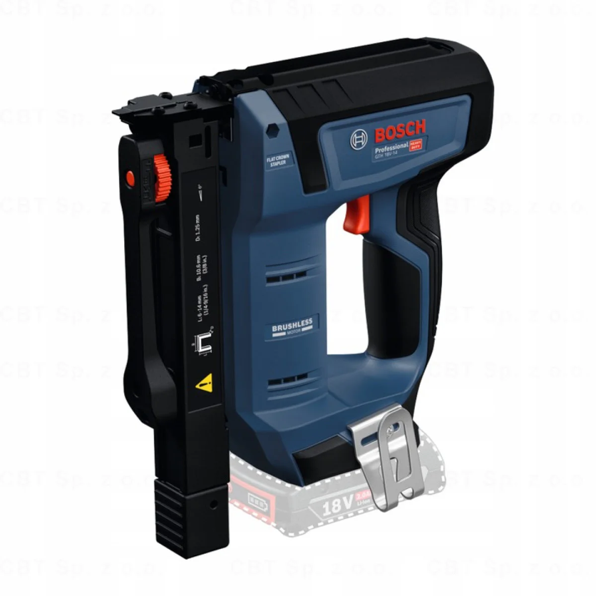 Акумулаторен такер Bosch GTH 18V-14, 18 V, 6 - 14 мм, без батерия и зарядно, в куфар L-BOXX 136 0601482801