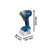 Акумулаторен ударен гайковерт Bosch GDS 18V-350, 350 Nm, ½, без батерия и зарядно 06019M5020
