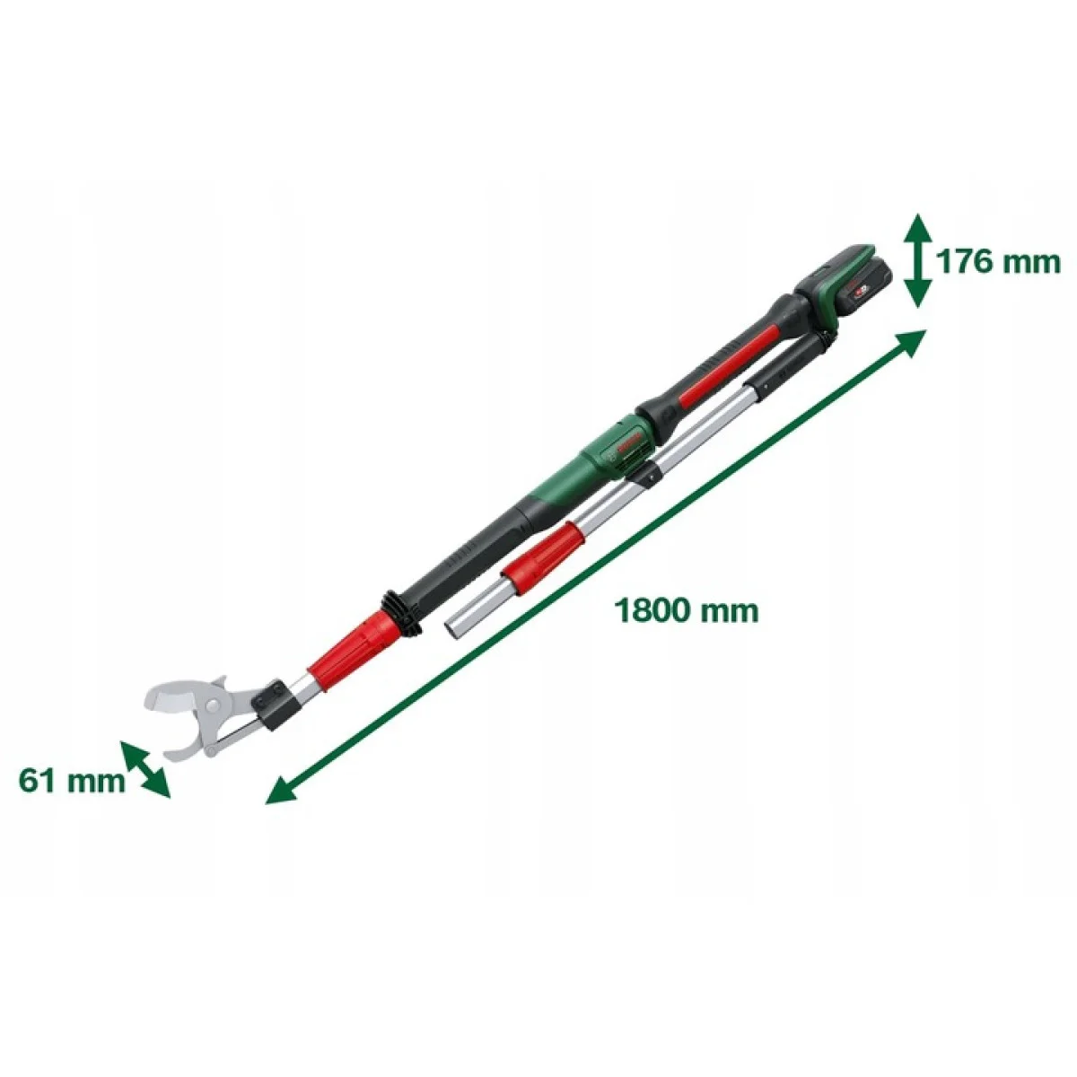 Акумулаторна телескопична ножица за клони Bosch Advanced Prune 18V - 45, 45 мм, без батерия 06008C5002 Акумулаторна телескопична ножица за клони Bosch Advanced Prune 18V - 45, 45 мм, без батерия 06008C5002