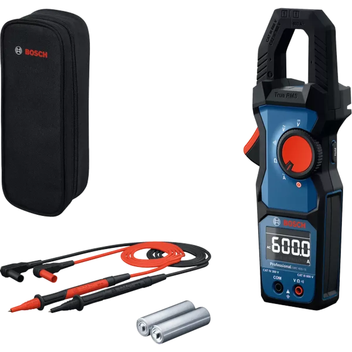 Амперклещи Bosch GMC 600-15, 600 V, 600 A, с калъф 0601077600 Амперклещи Bosch GMC 600-15, 600 V, 600 A, с калъф 0601077600
