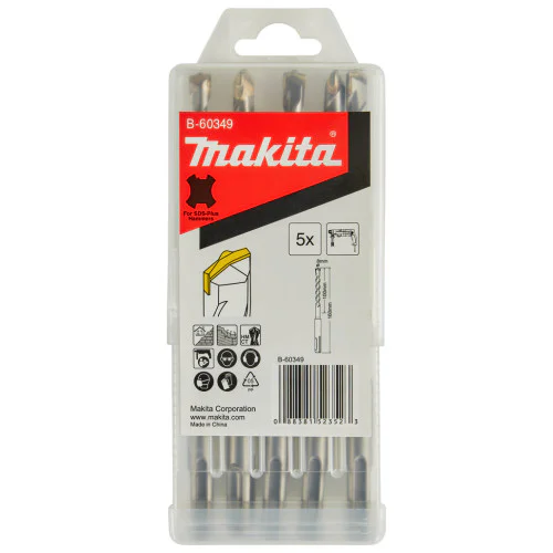 Комплект свредла за бетон Makita B-60349, SDS-PLUS, 8x160 мм, 5 бр.