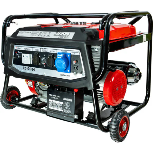 Бензинов генератор за ток Raider RD-GG04, 5.5 kW, 25 л, с ел. стартер и AVR