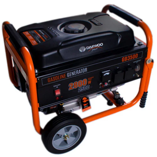 Бензинов монофазен генератор DAEWOO GD3500, 2800W, 15 л