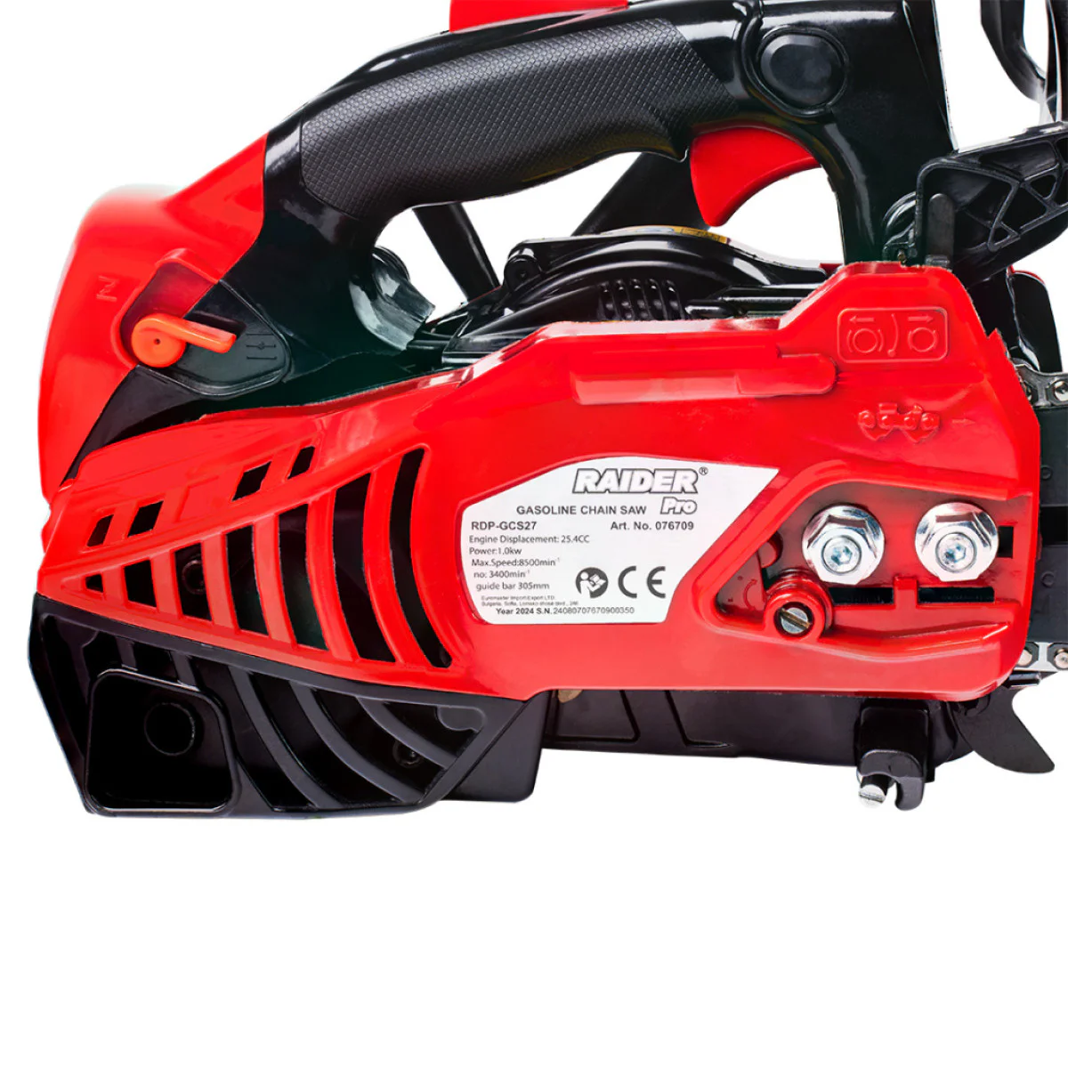 Бензинов верижен трион Raider RDP-GCS27, 1.3 к.с., 305 mm 076709