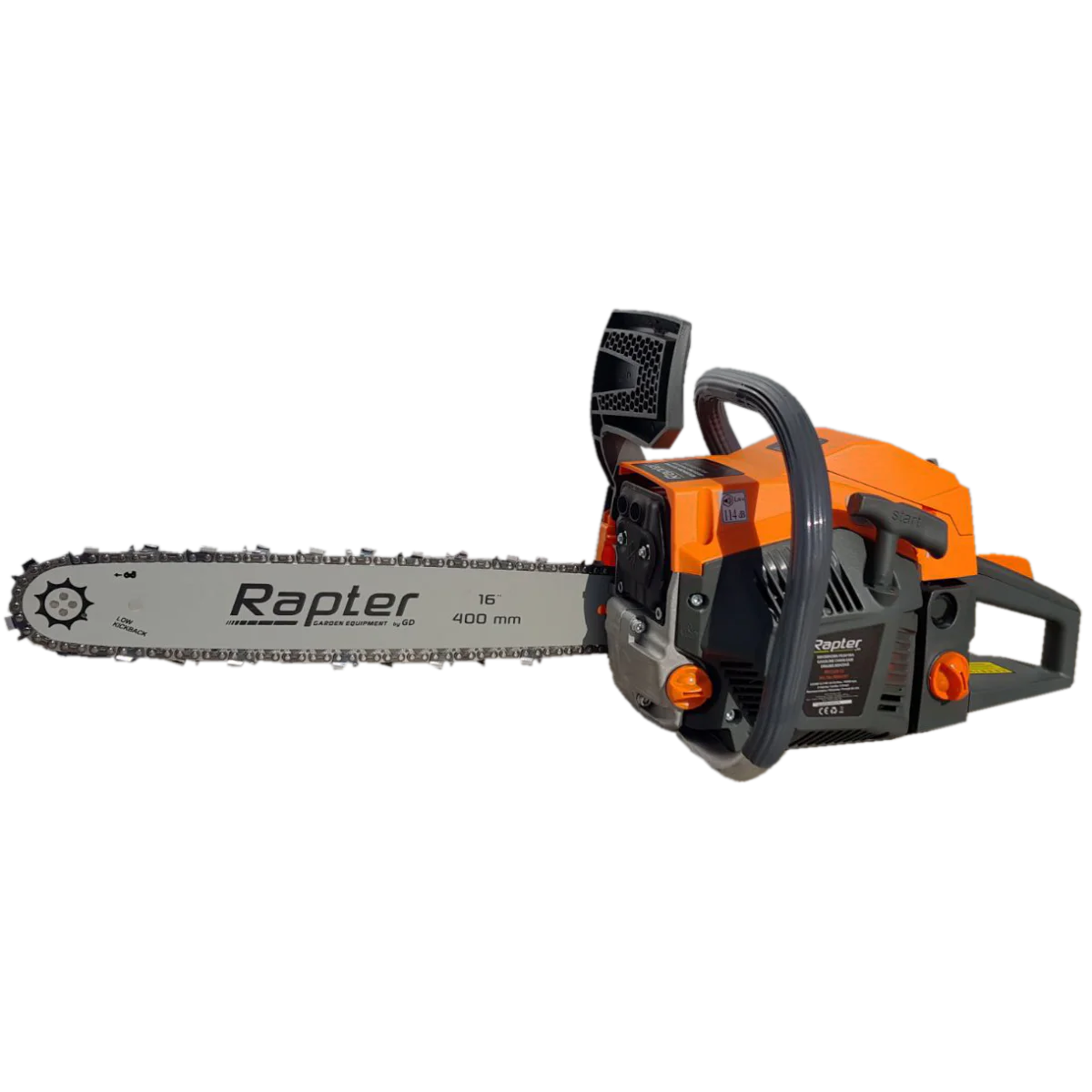 Бензинов верижен трион Rapter RR CS20-52, 52 см³, 2.0 kW, 400 мм RR44197