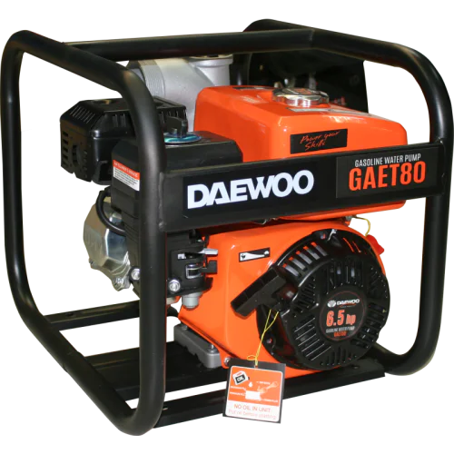 Бензинова помпа за чиста вода DAEWOO GAET80, 3", 25 м, 6.5 к.с., 56 м³/ч,