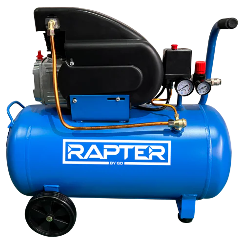 Компресор RAPTER RRHQ AC50D бутален 50L, 2HP/1.5 kW, директно куплиране 