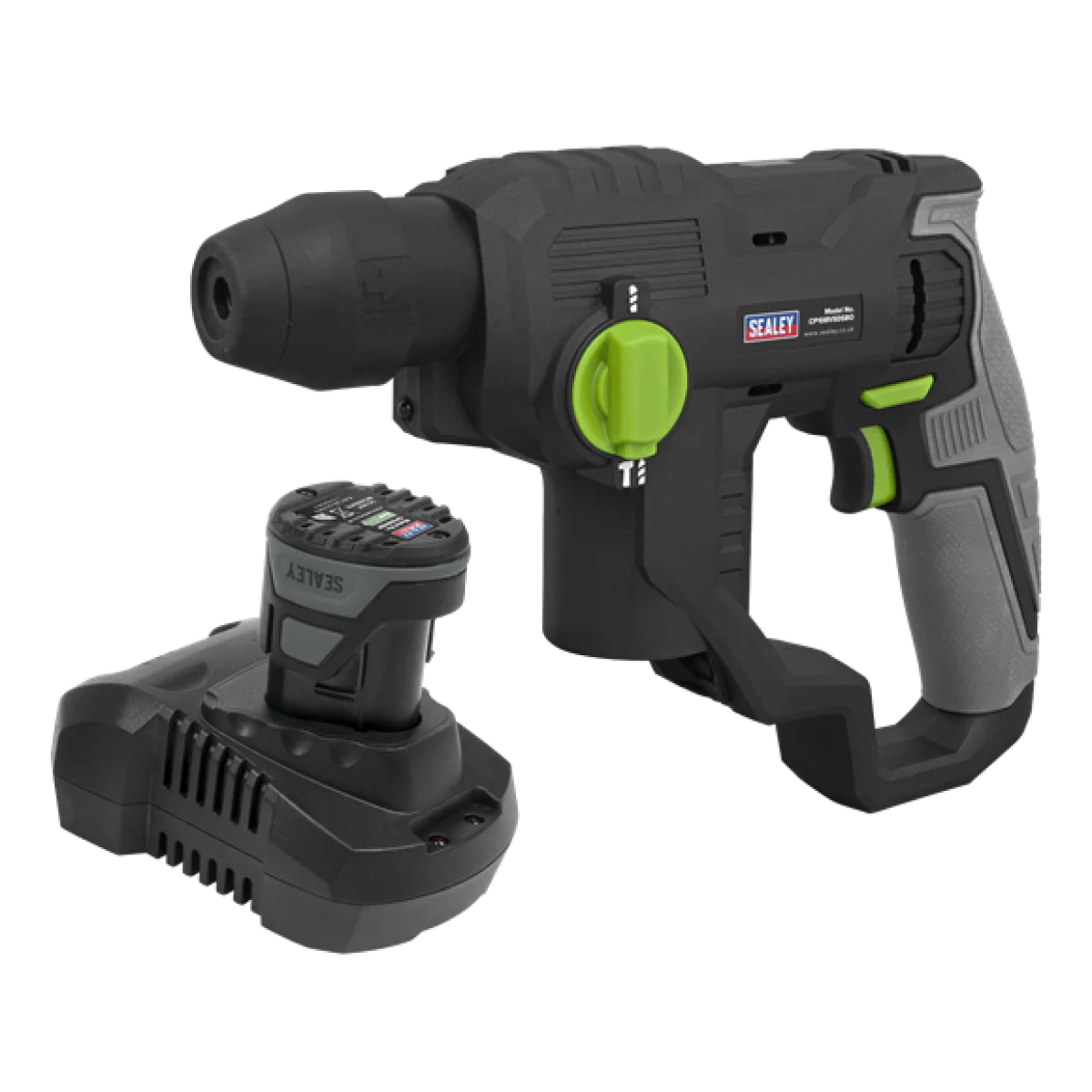 Акумулатарен перфоратор Sealey CP108VSDSBO, SDS Plus, 1 батерия 10.8V 2Ah и зарядно CP108VSDS