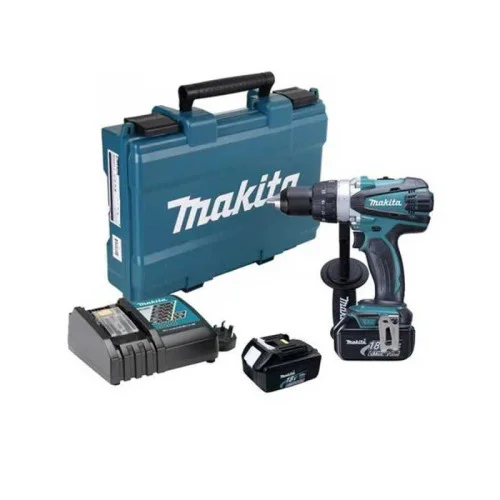 Акумулаторен винтоверт Makita DDF458RFE, 91 Nm, с 2 батерии 18 V, 3 Ah, зарядно и куфар