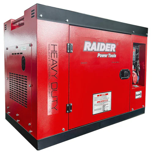 Дизелов генератор за ток Raider RD-GG15, 10 kW, 30 л, с ATS, електрически стартер, монофазен/трифазен