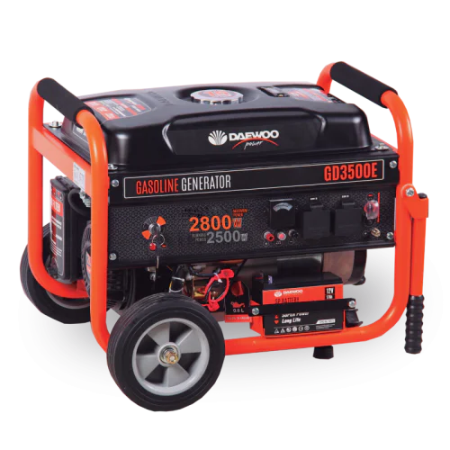 Бензинов генератор DAEWOO GD3500E, ел. старт, 2.7 kW, 15 l