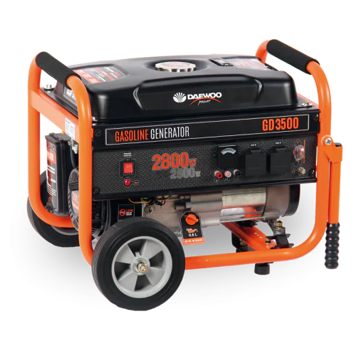 Бензинов монофазен генератор DAEWOO GD3500, 2800W, 15 л