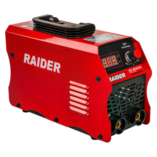 Инверторен електрожен Raider RD-MIW220 Display, 27.2 V, 20-180 A, 1.6 - 5 мм