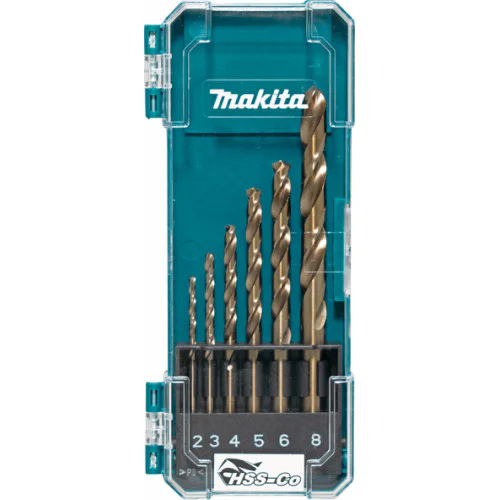 Комплект свредла за метал Makita D-75758, HSS-Co, 2-8 мм, 6 броя